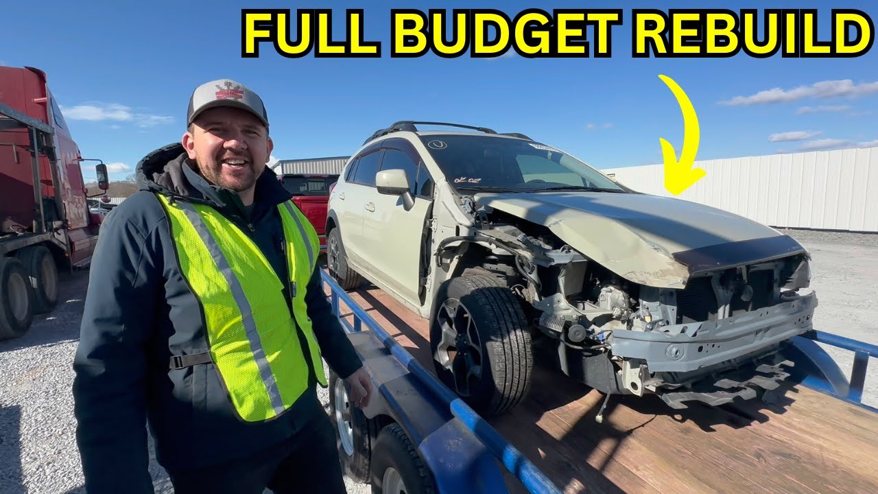 REBUILDING A WRECKED SUBARU CROSS TREK IN 18 MINS OR LESS