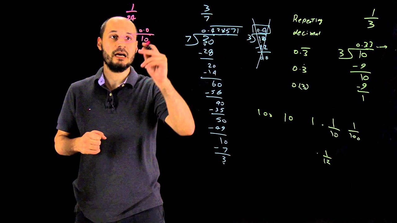 Fractions - Decimal numbers: Examples2 | الكسور - الأعداد العشرية: أمثلة