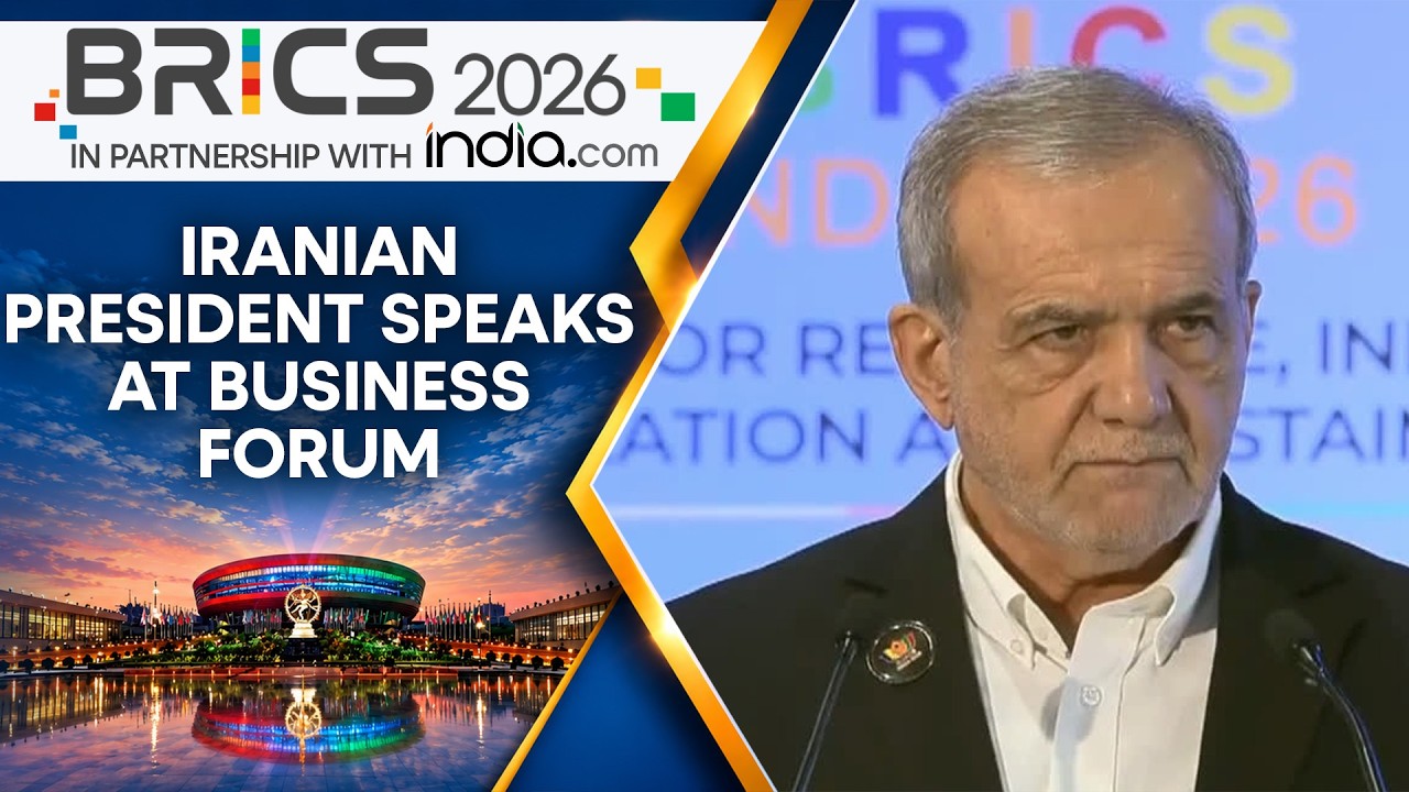BRICS Summit 2026: Iranian President Urges BRICS Action On Economic Aggression | WION