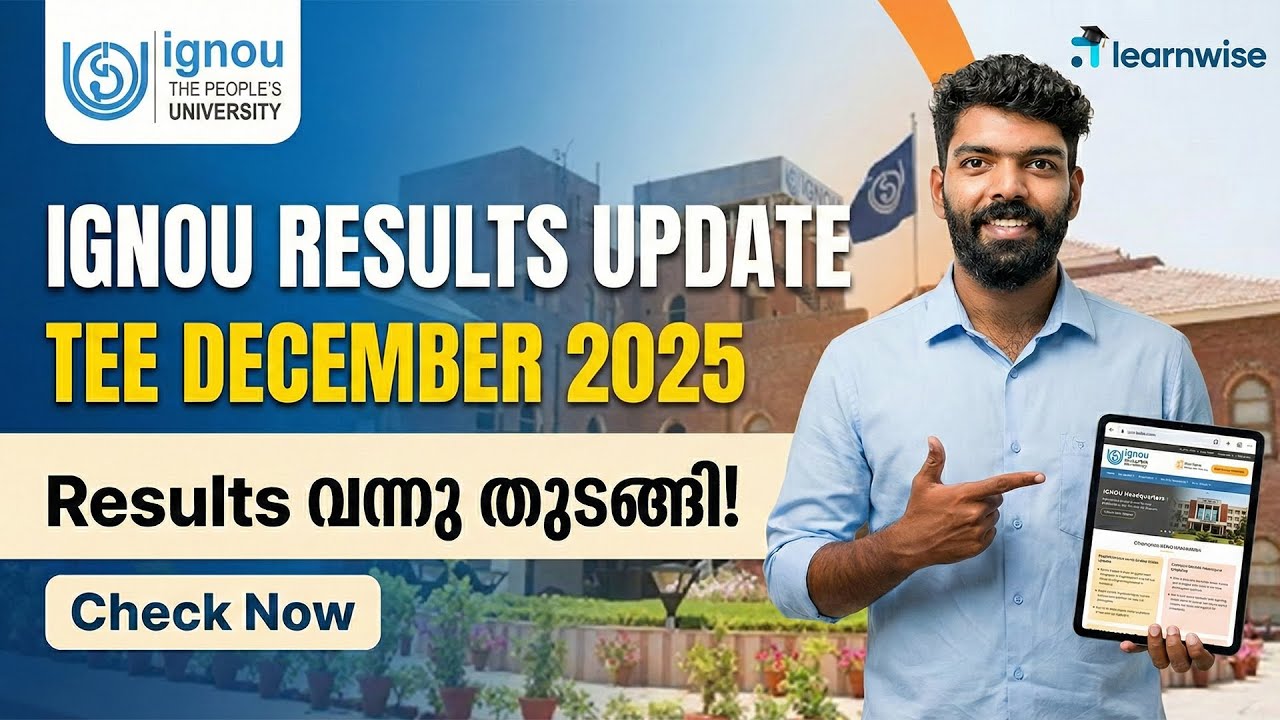 IGNOU Term End Exam December 2025 | Results Published | Kerala's No.1 IGNOU Coaching Platform