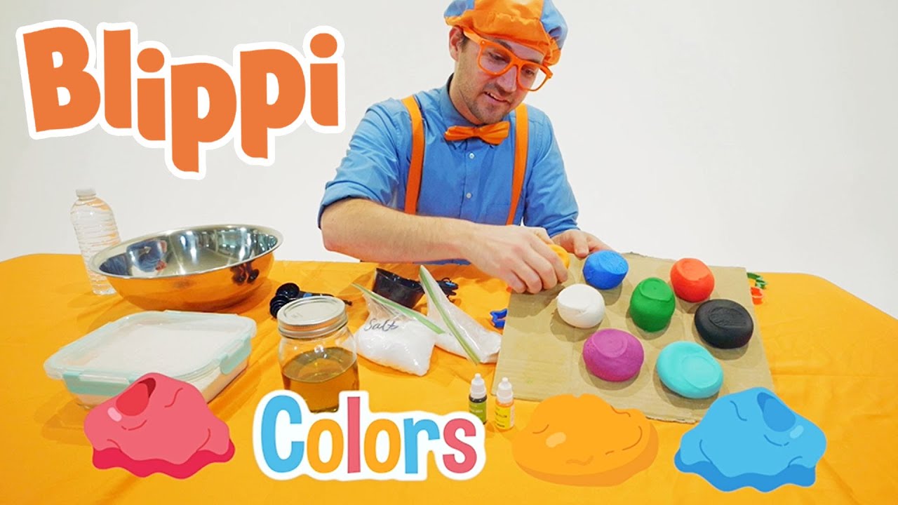Blippi Learns Shapes And Colors With Clay | Arts And Crafts Videos For Kids