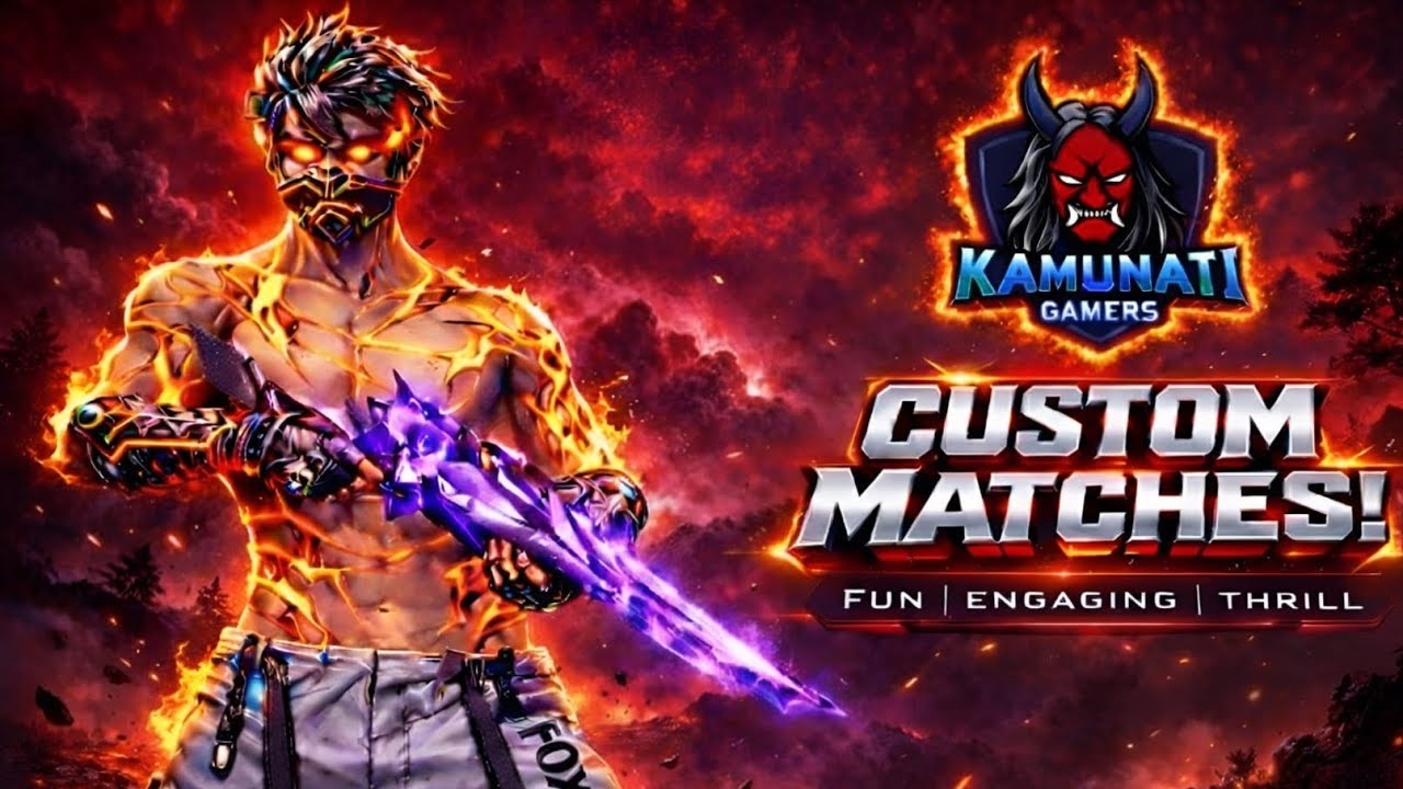 😂ONLY FUN CUSTOM MATCH🔥|FREE FIRE TAMIL LIVE|JOIN NOW🎮| KAMUNATI GAMERS🔴