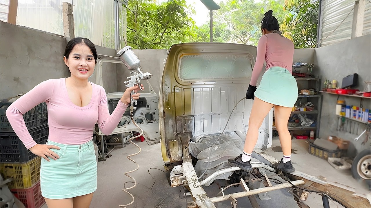 Girl's Challenge: Restoring and Repairing the Interior and Exterior of a 780kg Truck