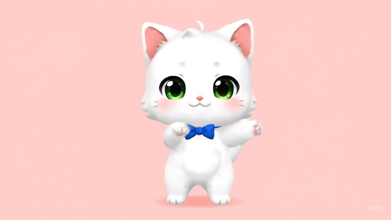 Cute Chibi Anime Cat Dance Loop 😺 | Relaxing 2D Animation