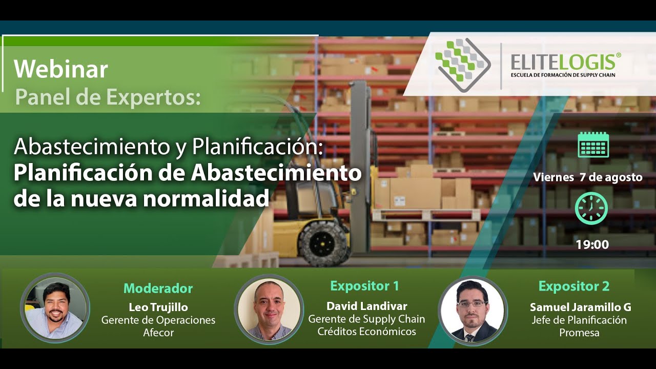 Panel de expertos 🤝 Planificación y Abastecimiento de la Nueva Normalidad