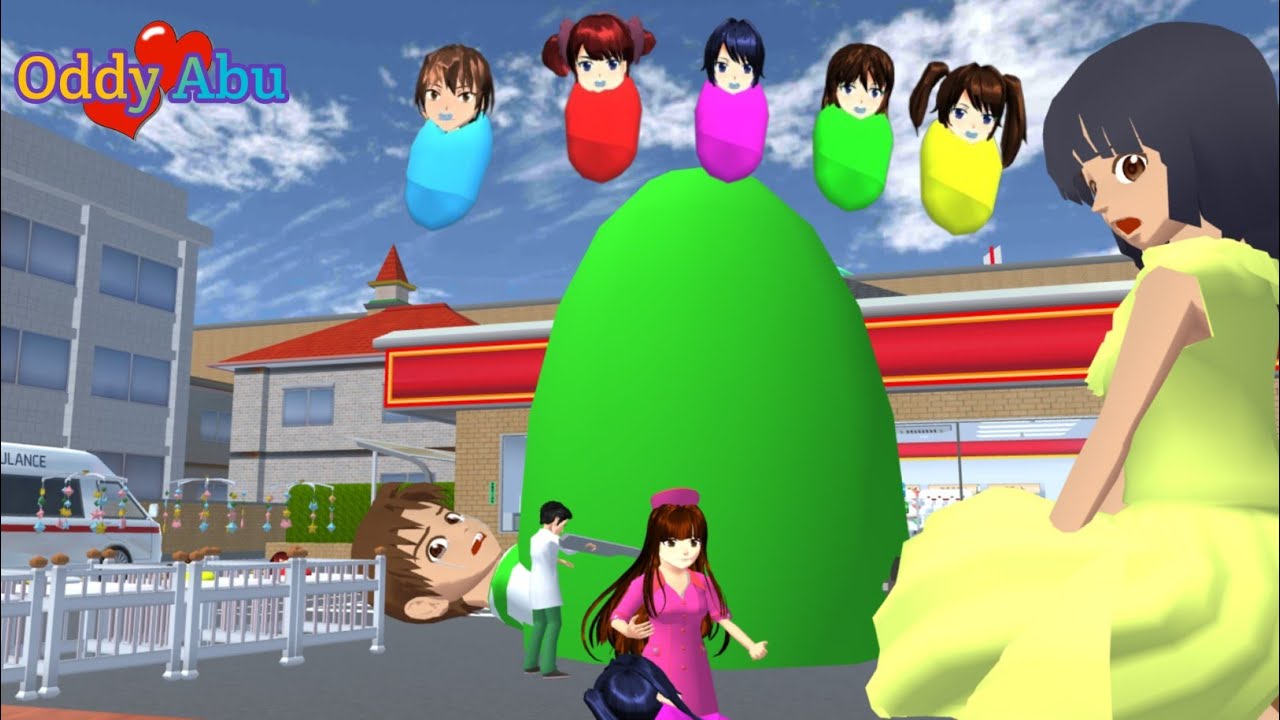 Yuta Hamil Jadi Raksasa Melahirkan Banyak Bayi 👶👶🍼 Sakura School Simulator
