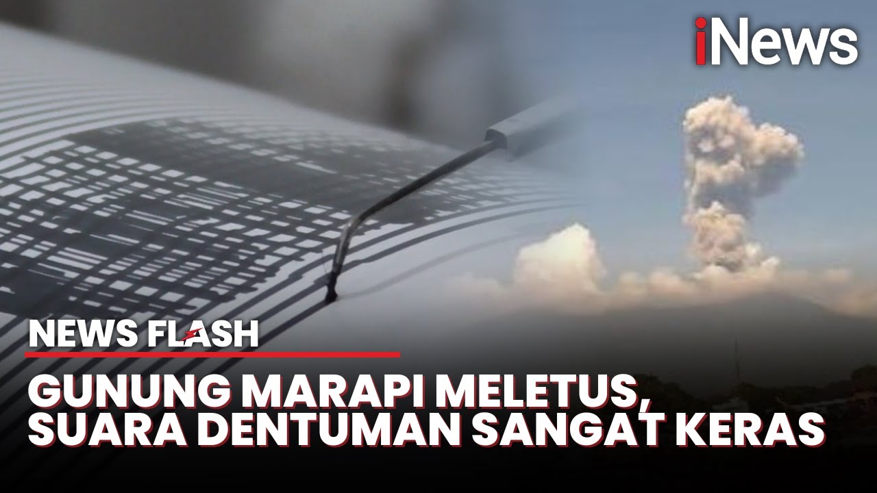 Gunung Marapi Meletus Lagi, Warga Panik Berhamburan Keluar Rumah