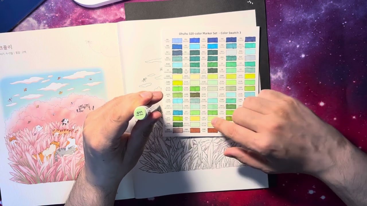 POVÍDÁNÍ A MALOVÁNÍ 3/2025 - korejská omalovánka 🌸🌸🌸