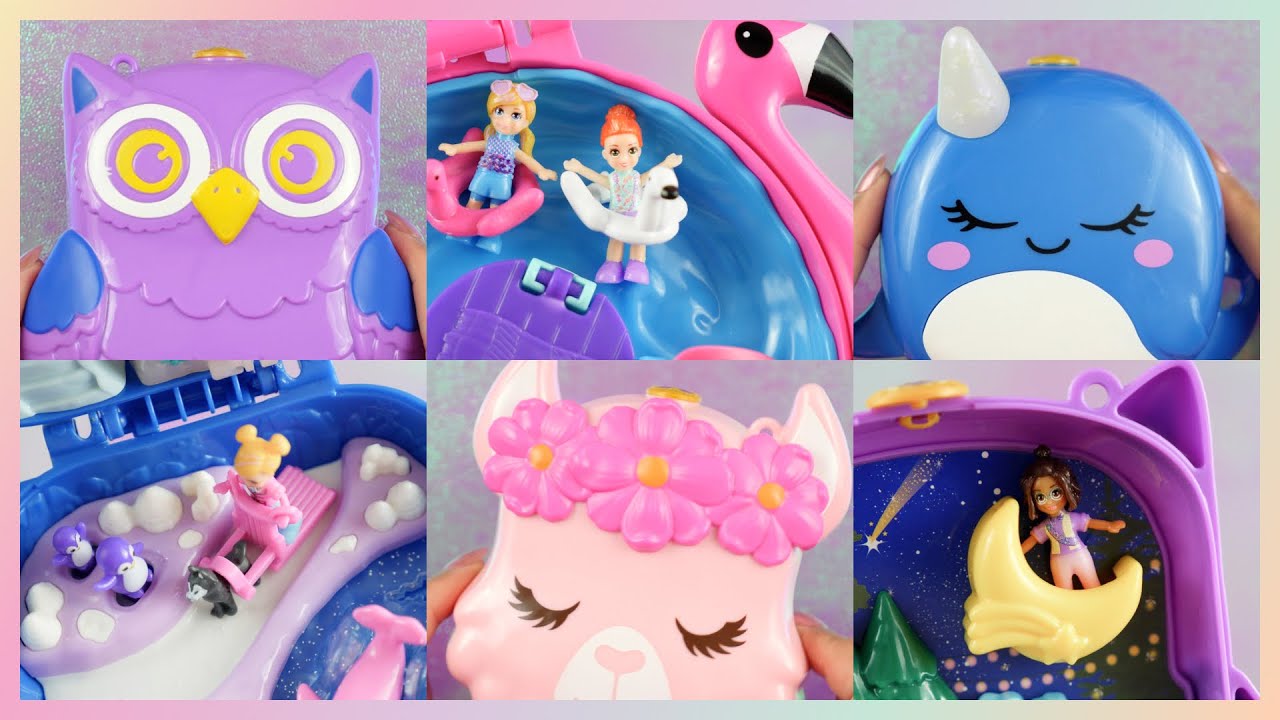 ✨SHOWCASE✨ Polly Pocket: Llama Music Party, Freezin' Fun Narwhal, Owlnite Campsite, Flamingo Floatie