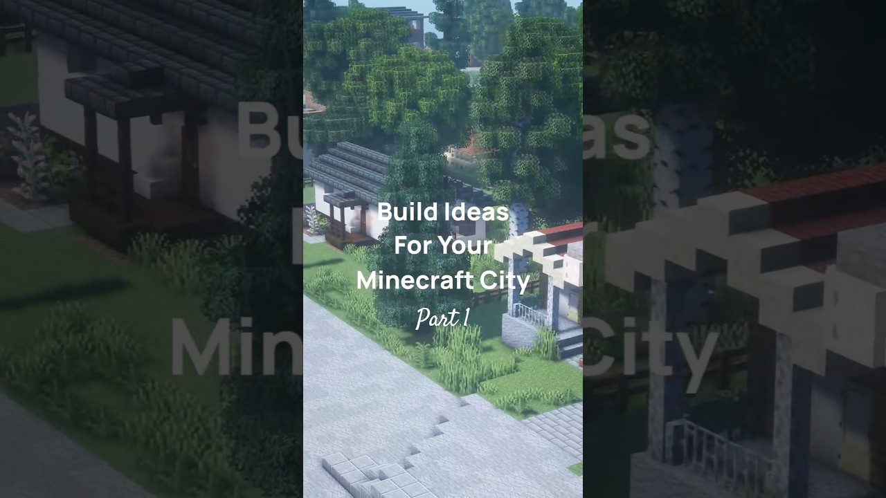 Build Ideas For Your Minecraft City #1 🏠 #minecraftcity #minecraft