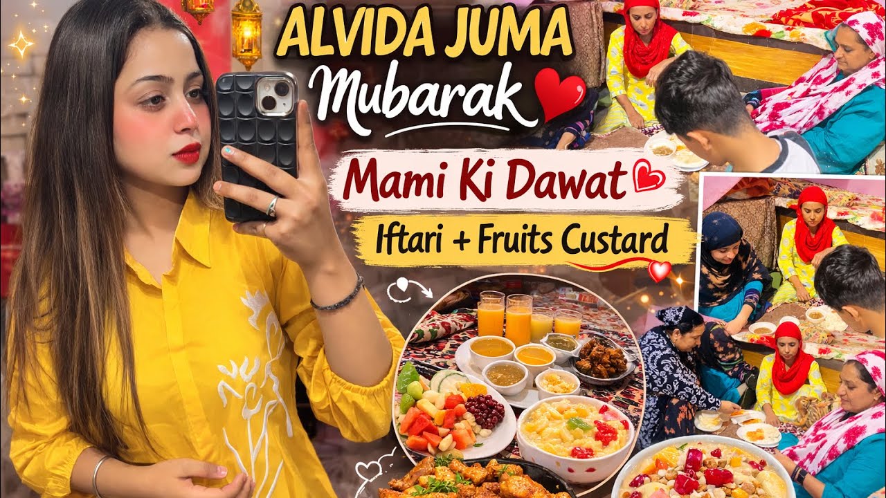 Alvida Juma Mubarak🌙❤️|special dawaat🫶😍|hkdelhigirs01|#familyvlog|#ramzanvlog #alvidajummamubarak