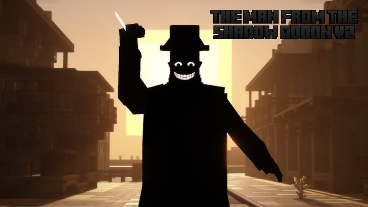 Playing The New Update Of My Addon, The Man From The Shadow V2 Bedrock [MCPE]