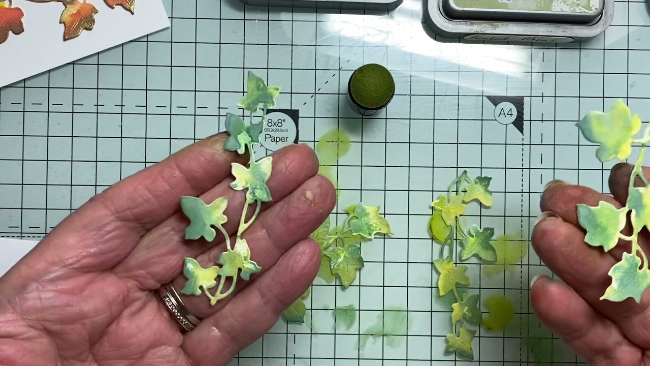 Colouring die cuts