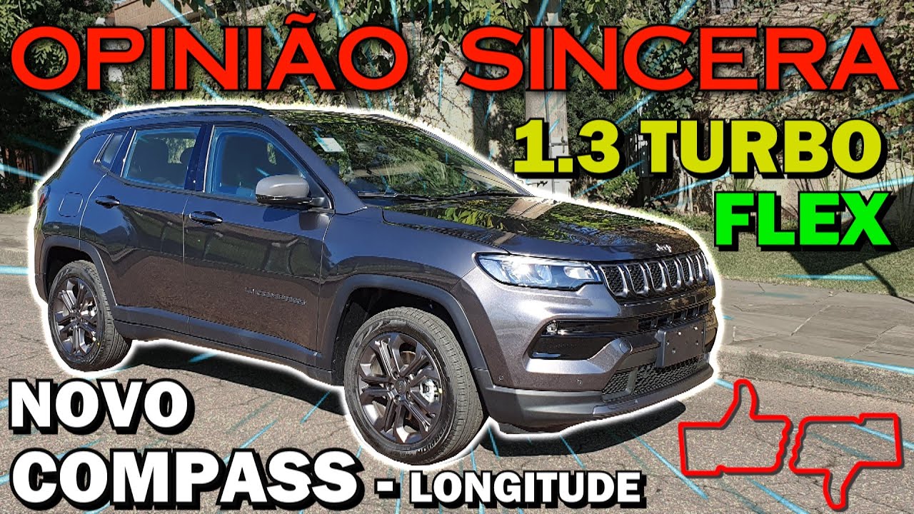 Novo Jeep Compass 2022 Longitude 80 anos 1.3 turbo flex - Detalhes, consumo, preço, vale a pena?
