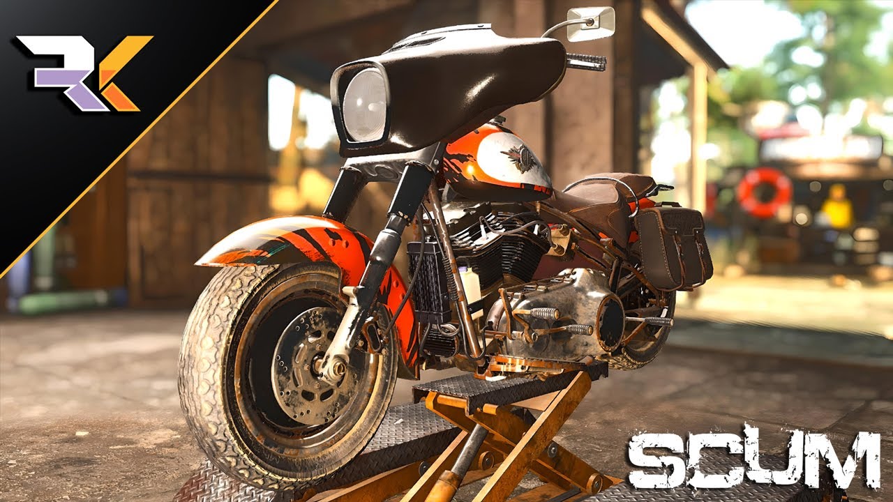 SCUM 0.96 - Testing New Character Animations & Cruiser Bike Mods