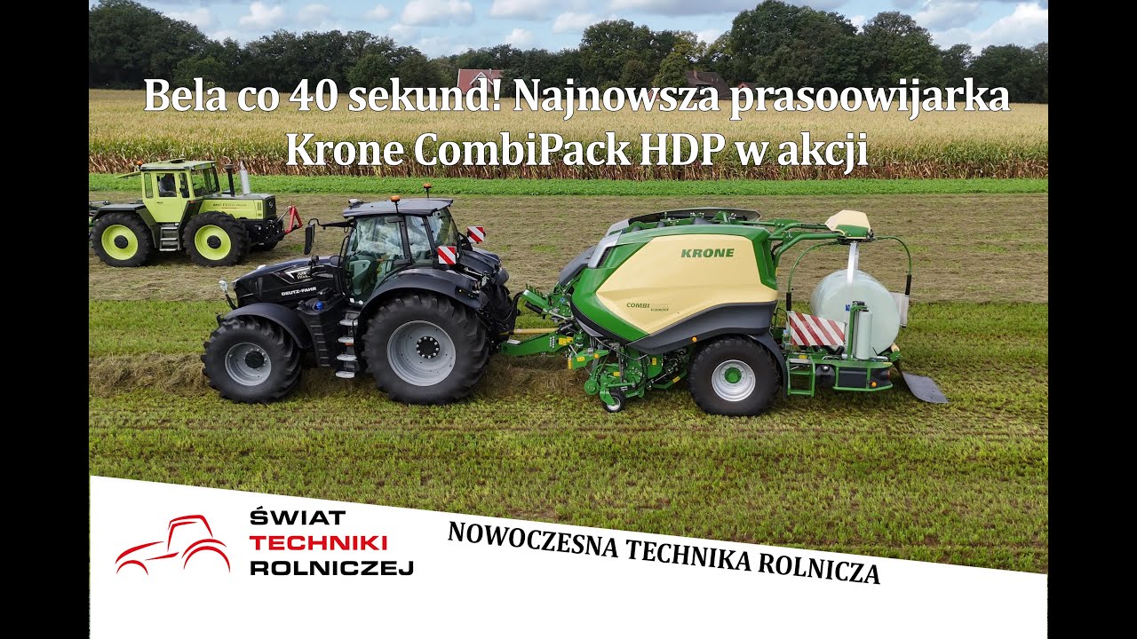 Bela co 40 sekund! Najnowsza prasoowijarka Krone CombiPack HDP w akcji #krone