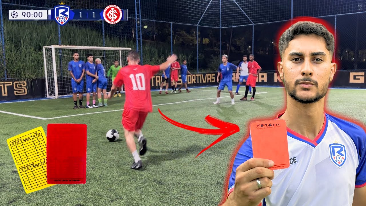 HARISTON SENDO JUÍZ DE FUTEBOL POR UM DIA! 😂