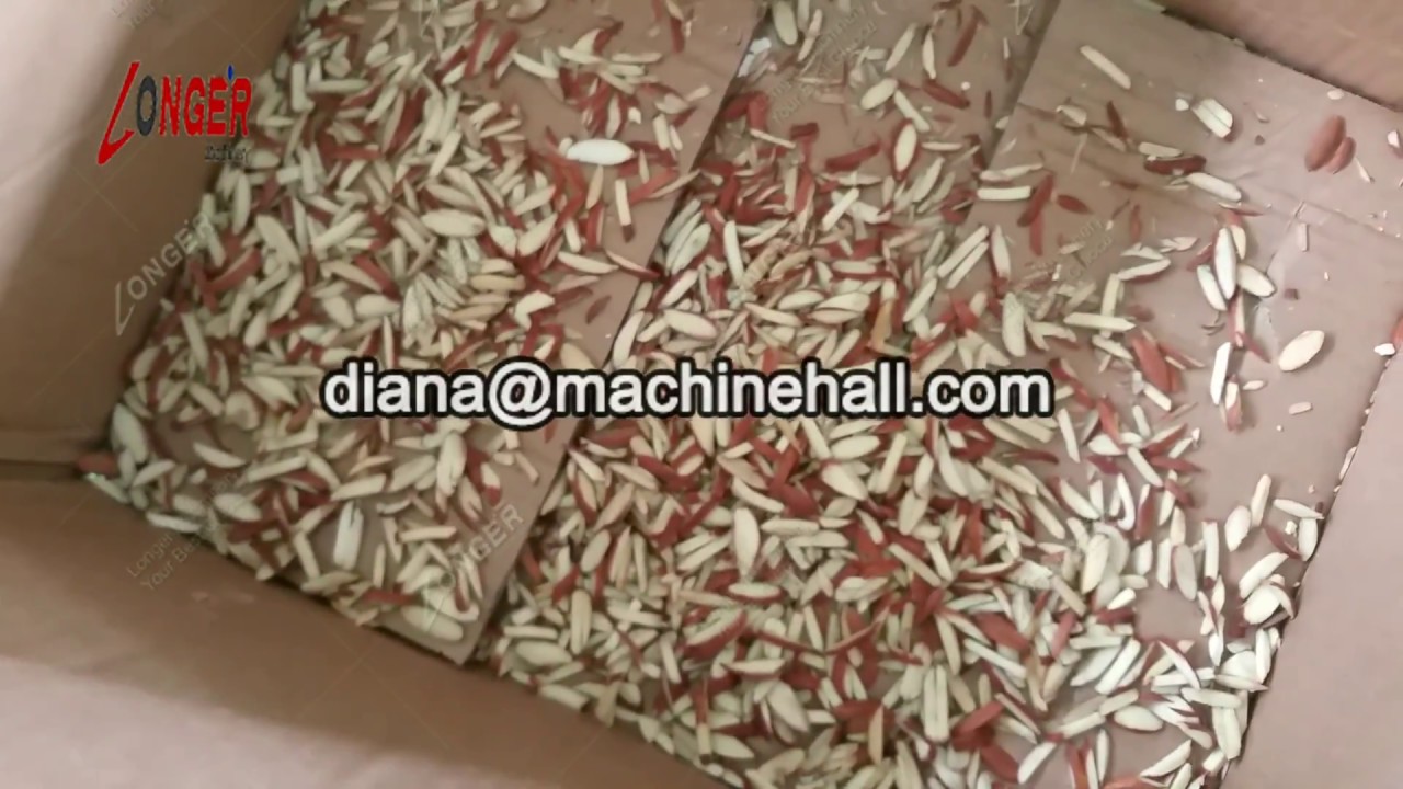 Automatic Almond Slivering Machine Video