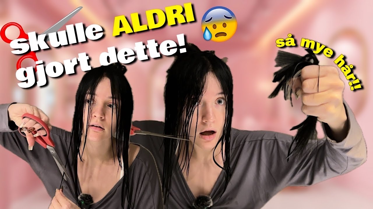 Jeg Ødela Håret Mitt… TOTALT 😭✂️