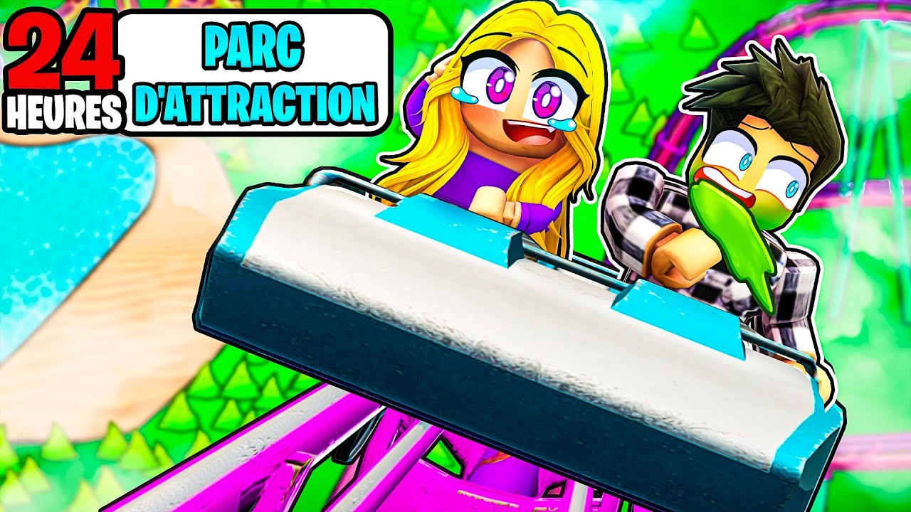 24H dans le PARC D'ATTRACTION de BROOKHAVEN !!