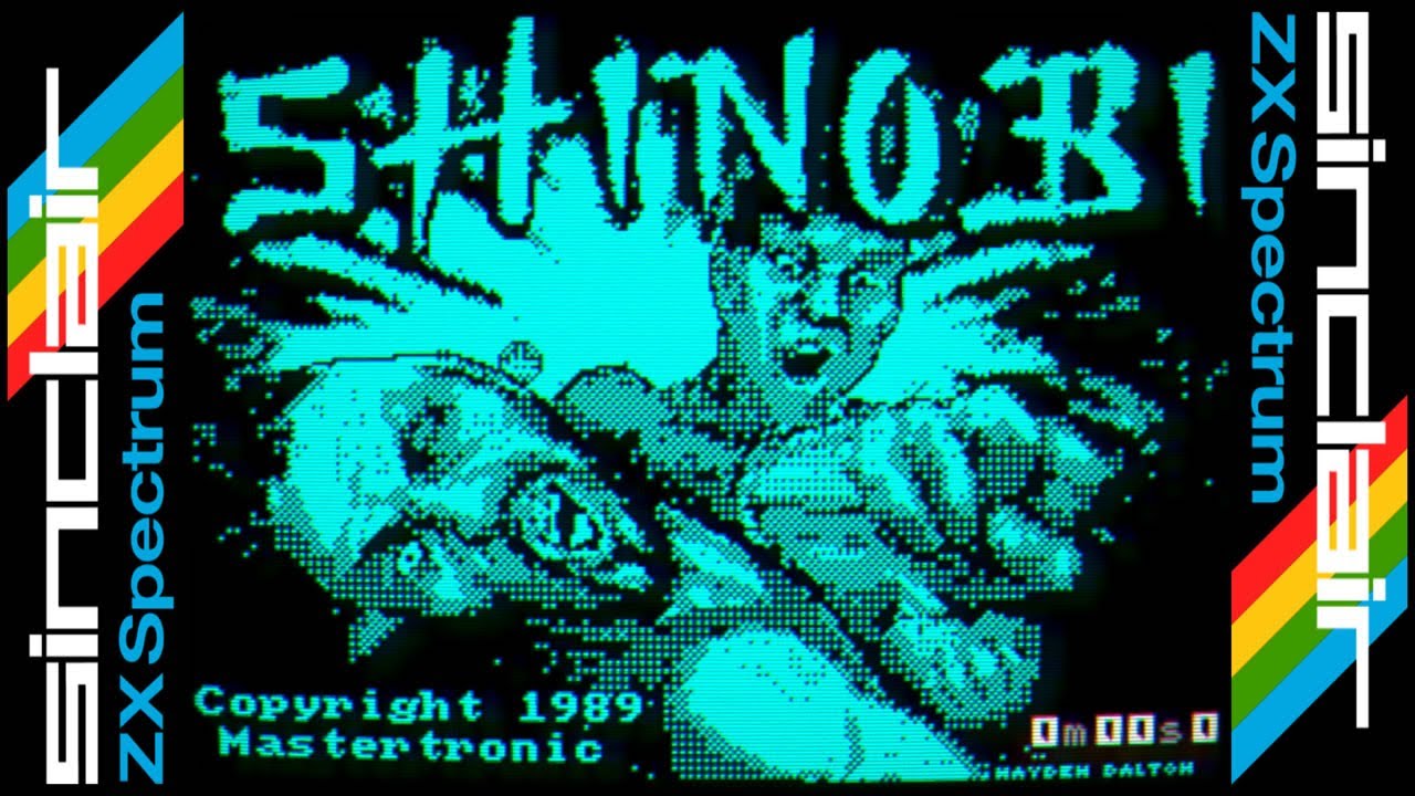 SHINOBI zx spectrum 128k Comparativa Conversion ARCADE RETRO