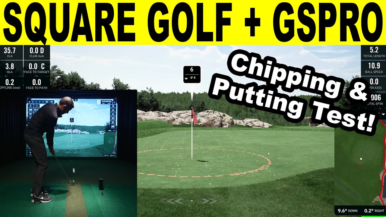 Square Golf Launch Monitor: ТЕСТ ТОЧНОСТИ чиппинга и паттинга с GSPRO!