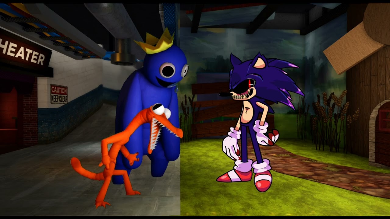 Friday Night Funkin - Friends To Your End But Xeno VS Blue and Rainbow Friends Duet Cover
