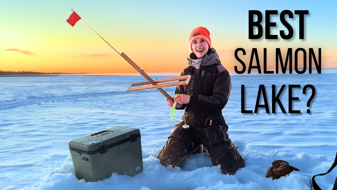 Ice Fishing a Trophy Salmon Lake - East Grand Lake | Maine | Part 1 of 2