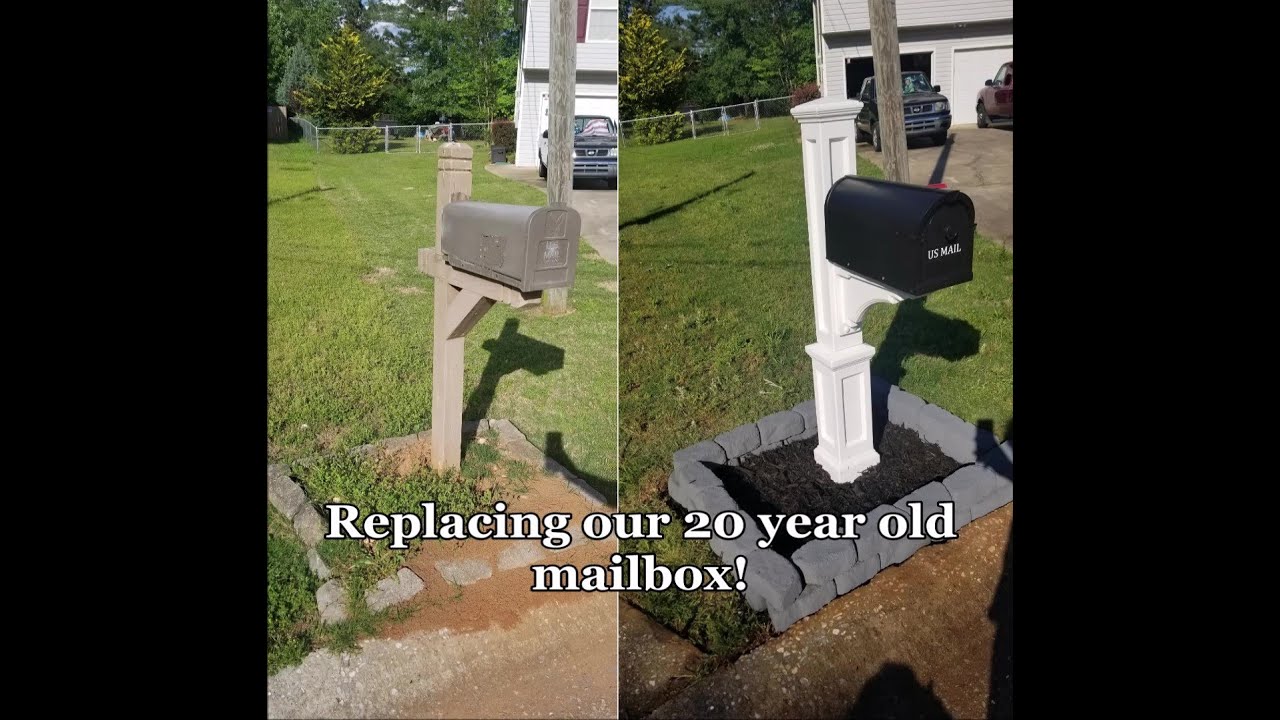 How to replace your mailbox on a budget - DIY (AMAZING before & after)