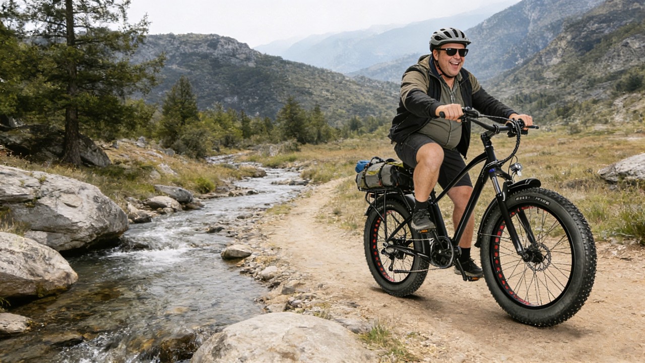 Conquer ANY Terrain!  KS26 Fat Tire E-Mountain Bike