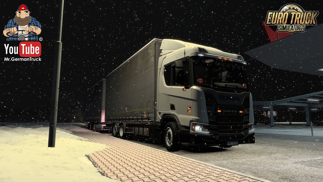 Euro Truck Simulator 2 - Scania Tandem über die Berge im Warp Modus