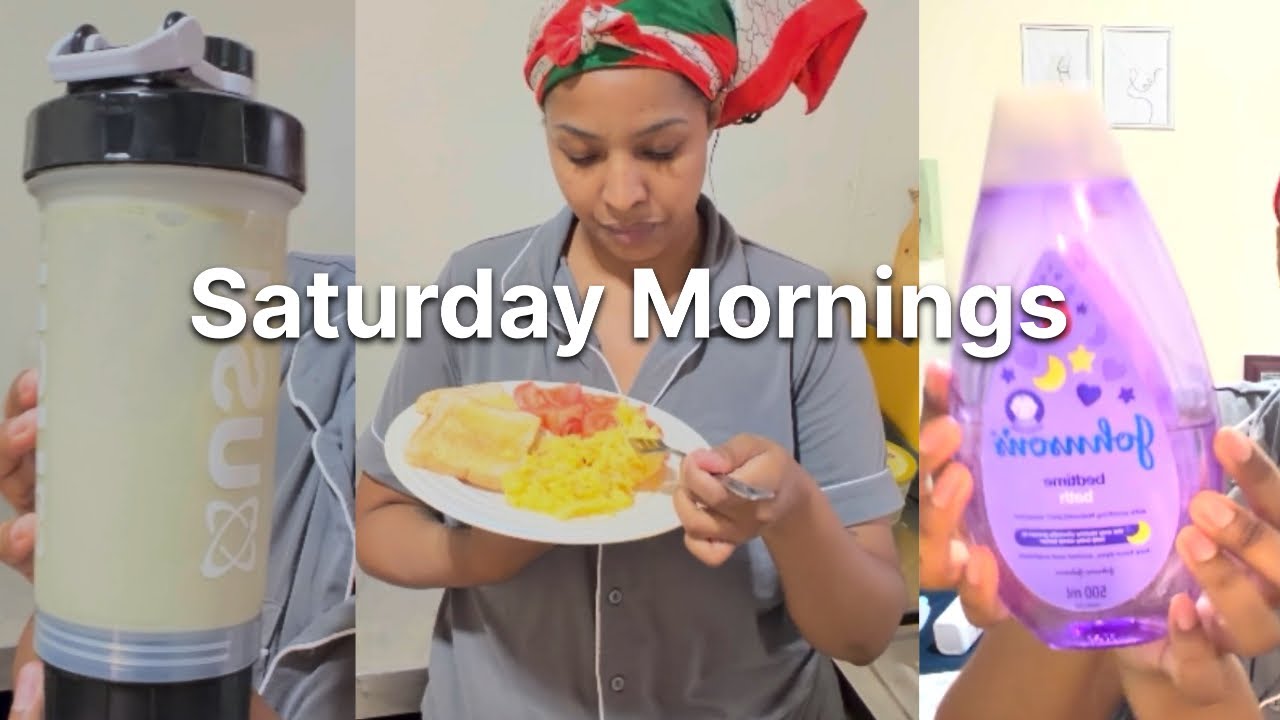 My Realistic Saturday Morning Routine | Moringa Latte & Mom Life