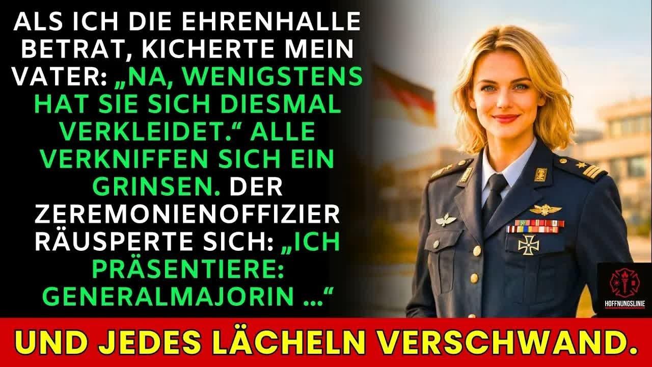 Er lachte über meine Uniform – dann stellte mich der Richter als „Generalmajorin“ vor