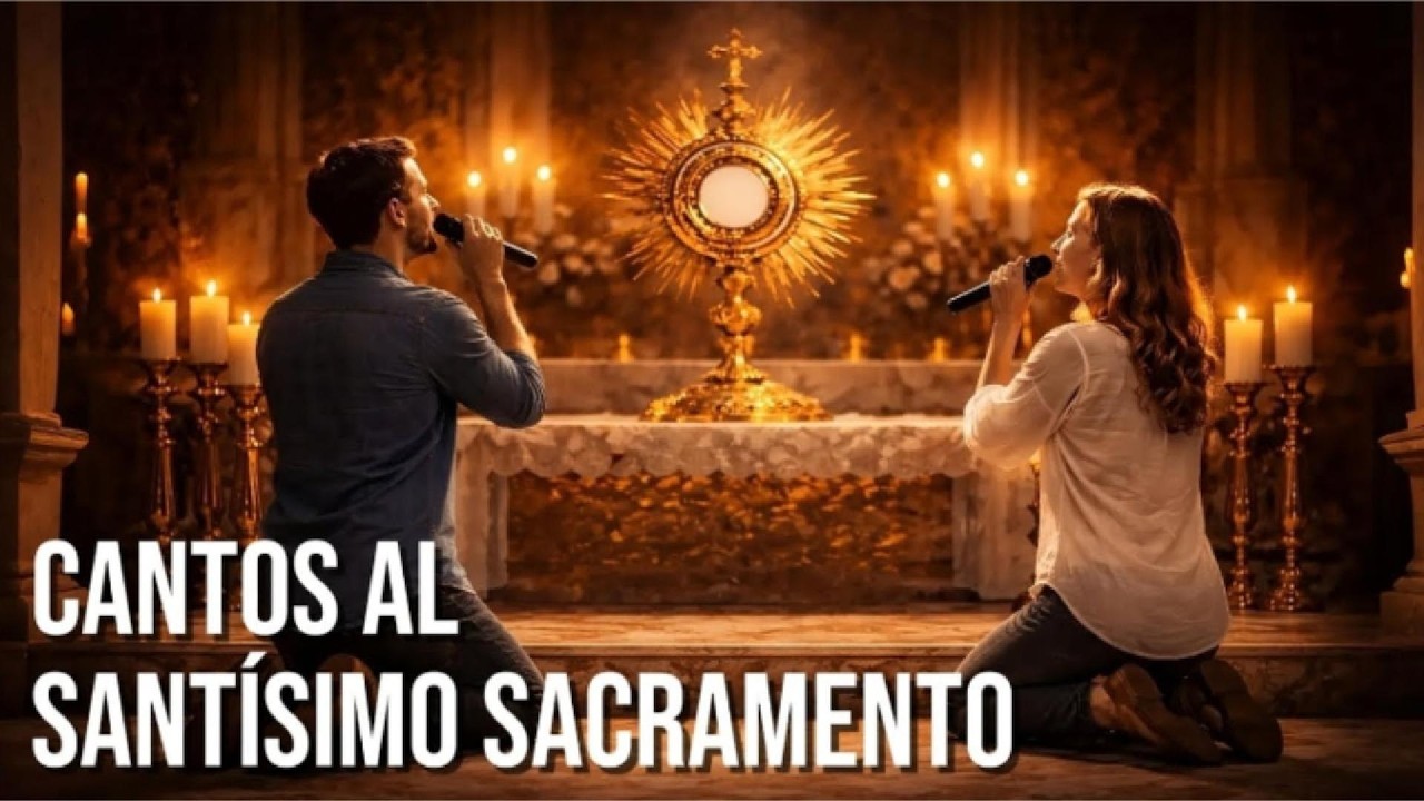 ADORACIÓN EUCARÍSTICA 🙏 5 Cantos a Jesús Sacramentado | Música Católica para Orar