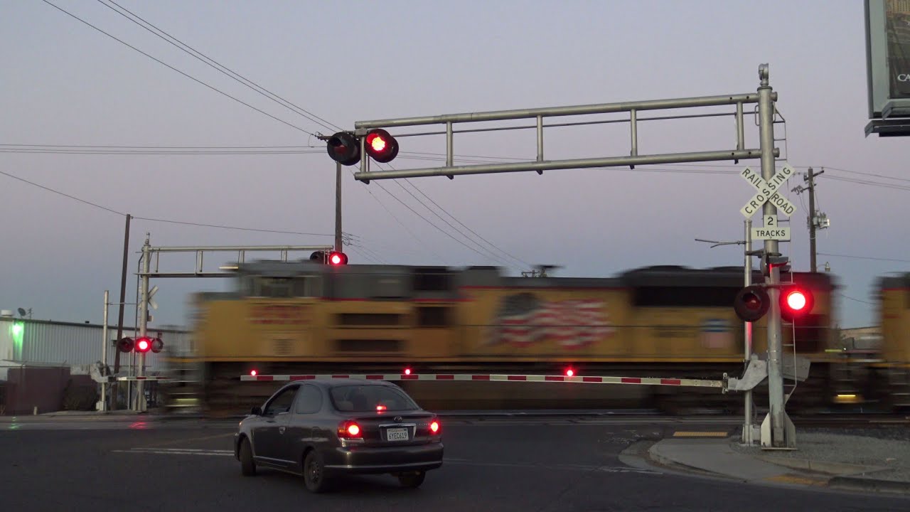 14th Ave. Railroad Crossing, Union Pacific Manifest North, Sacramento CA