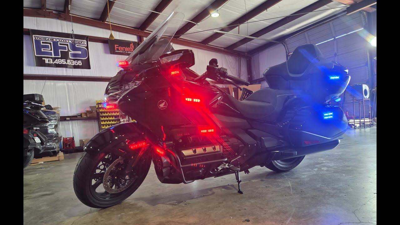 2025 Goldwing Feniex Police Lights by EFS Houston Emergency Fleet Service 