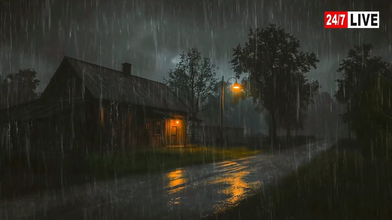 Barulho de Chuva para Dormir ⛈ Som de Chuva Relaxar e Trovão à Noite para Relaxar #78 Sleep Sounds
