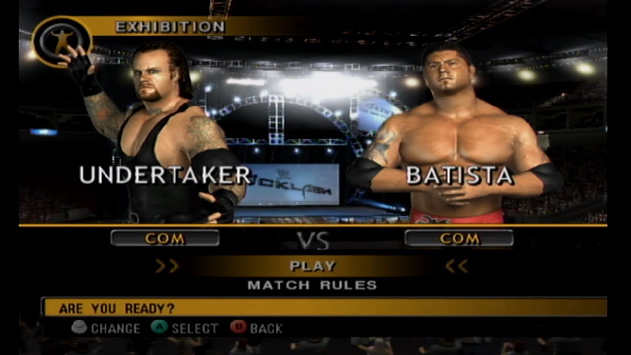 WWE Day of Reckoning 2 - Undertaker vs. Batista - Last Man Standing Match