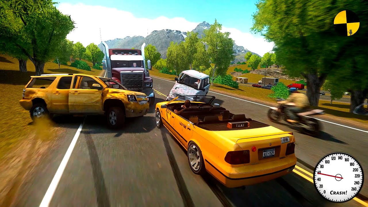 GTA 4 Crazy Taxi Crashes Ep.22