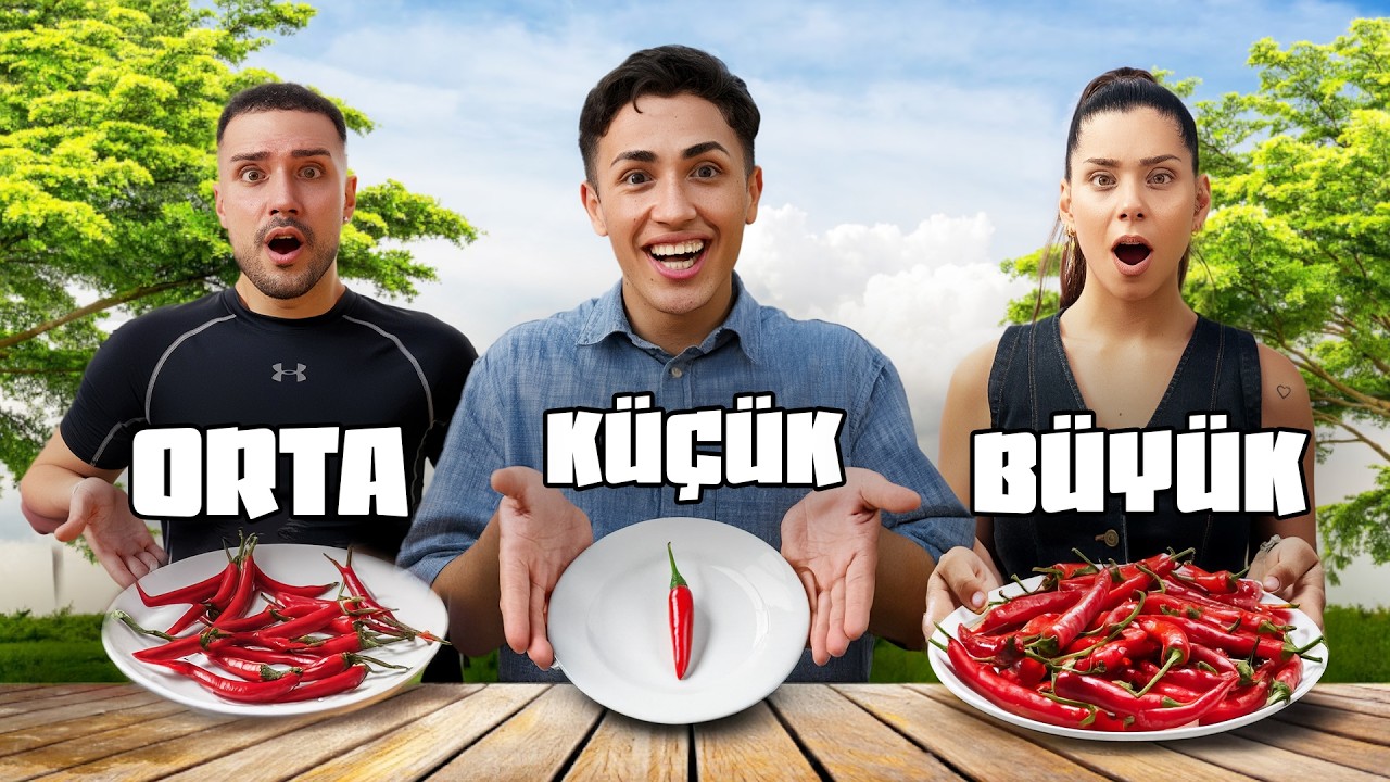 BÜYÜK , ORTA veya KÜÇÜK YEMEK YARIŞMASI ! w/ @Pınar & Burak