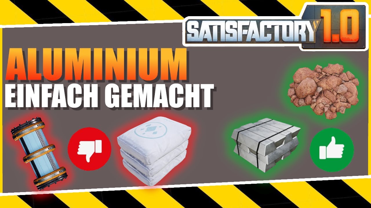 TOP 3 ALUMINIUM Setups in SATISFACTORY 1.0 (skalierbar / scalable) – Linkworker