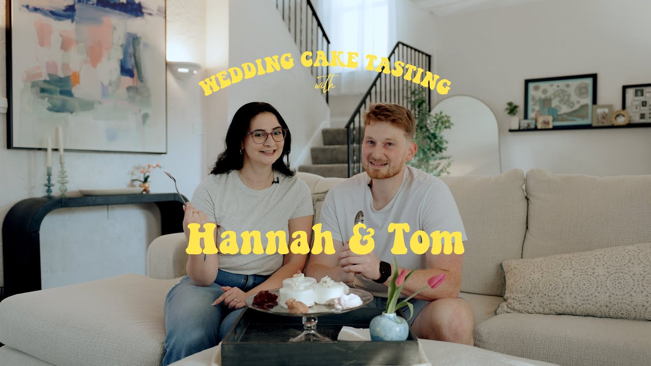 Wedding Cake Tasting | Hannah & Tom review wedding cake flavors