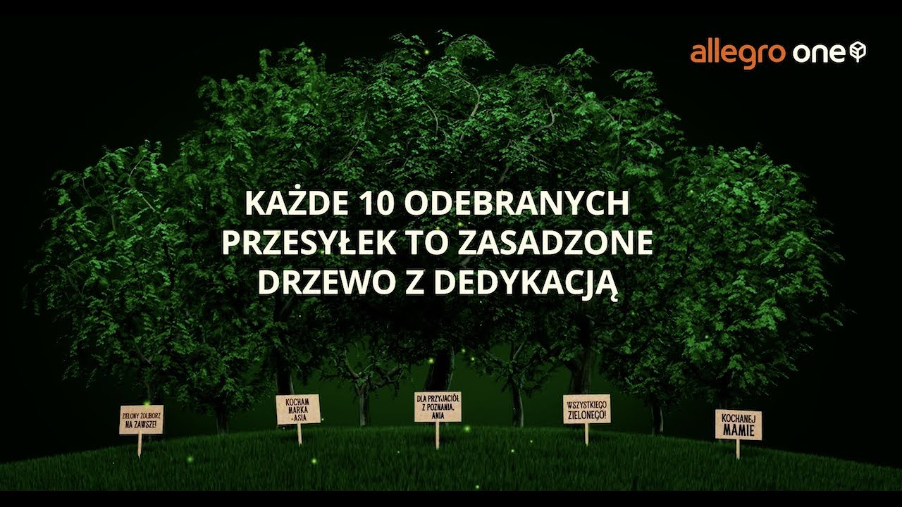 #zasadzONE Allegro sadzi 87 tys. drzew z dedykacjami od klientów.