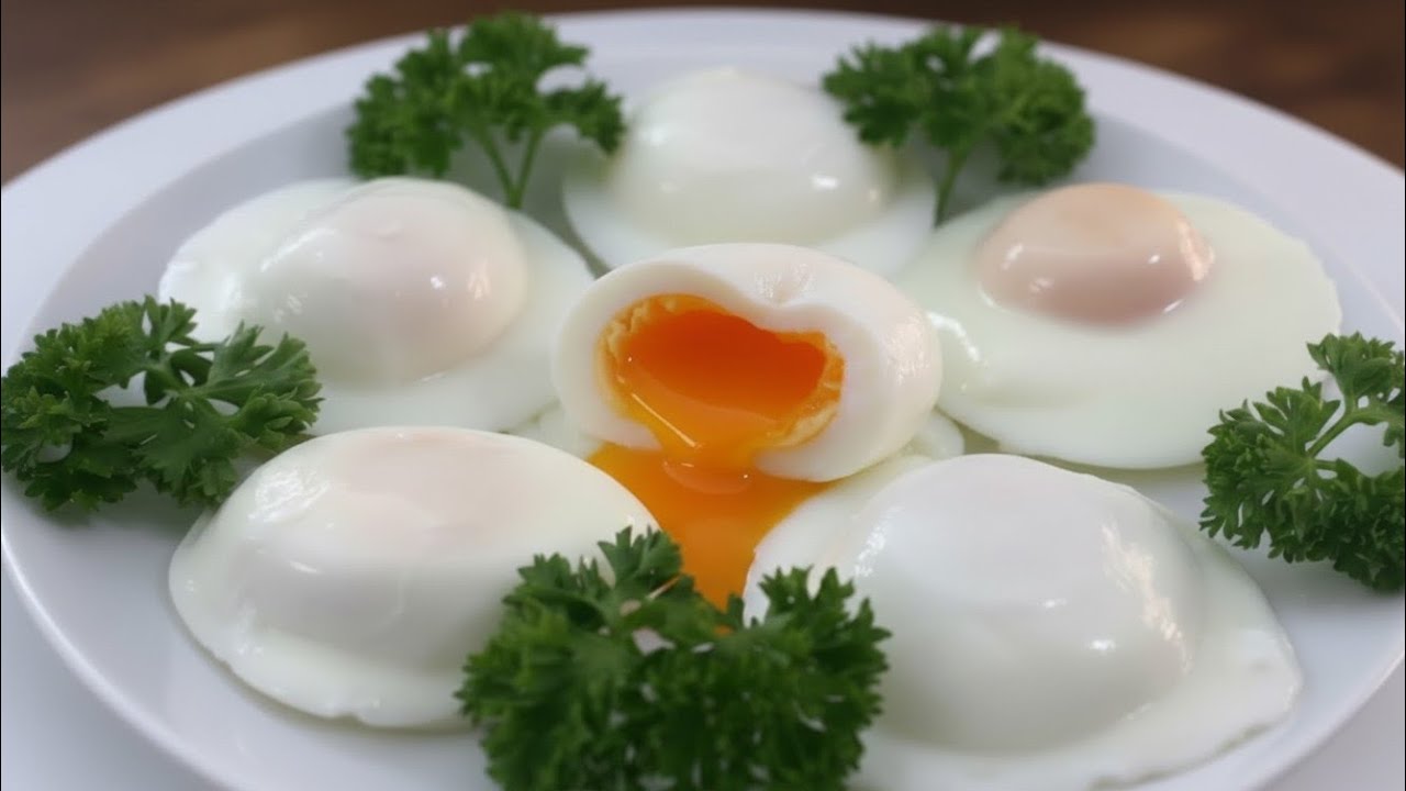 Poached Eggs Perfect Method | Stop Frying Eggs! #PoachedEggs #EggRecipe #BreakfastHacks