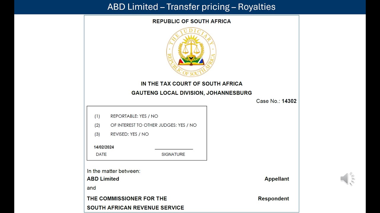 ABD Limited ZA 2024 TP - Case No: 14302