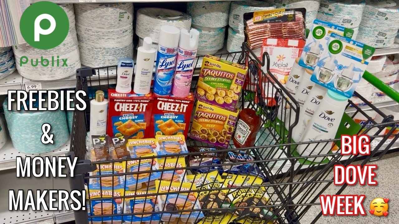 Publix Free & Cheap Grocery Couponing Deals & Haul| Dove & Money Makers! 🙌🏾 | 2/4-2/10 or 2/5-2/11