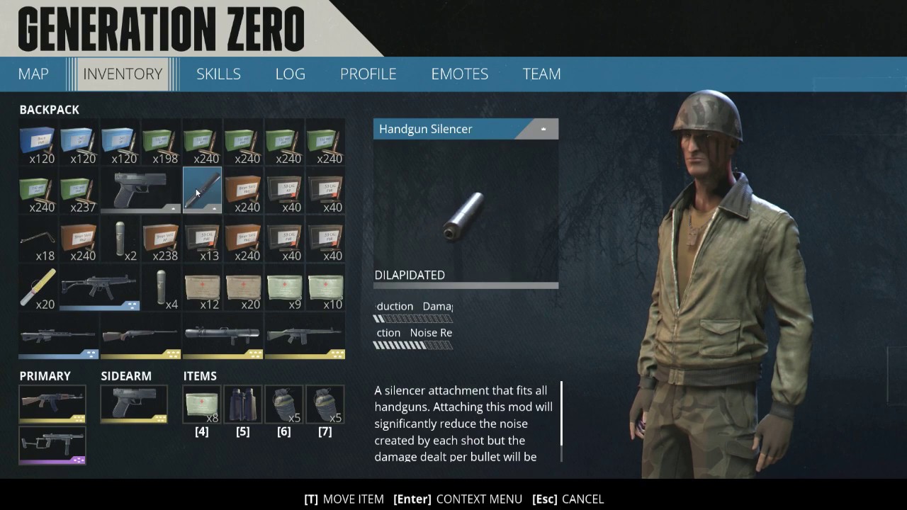 Generation Zero - First Beginner 9mm w/ Silencer Location