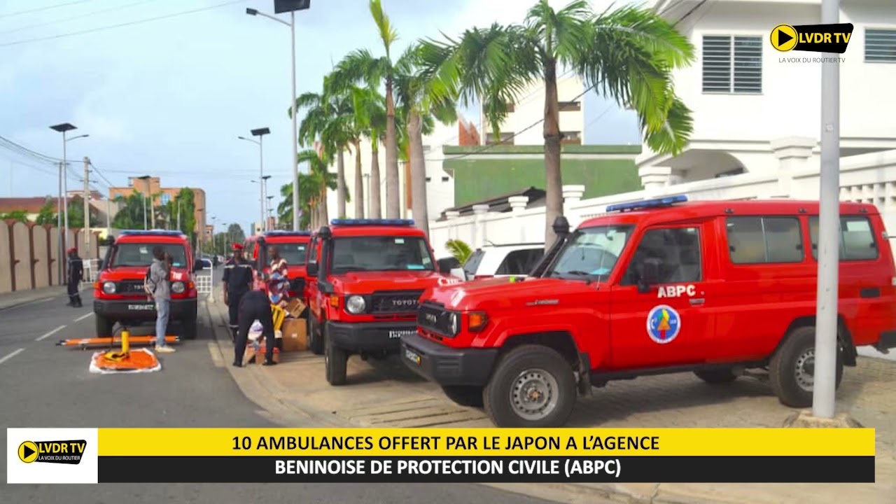 10 AMBULANCES OFFERT PAR LE JAPON AU BÉNIN 