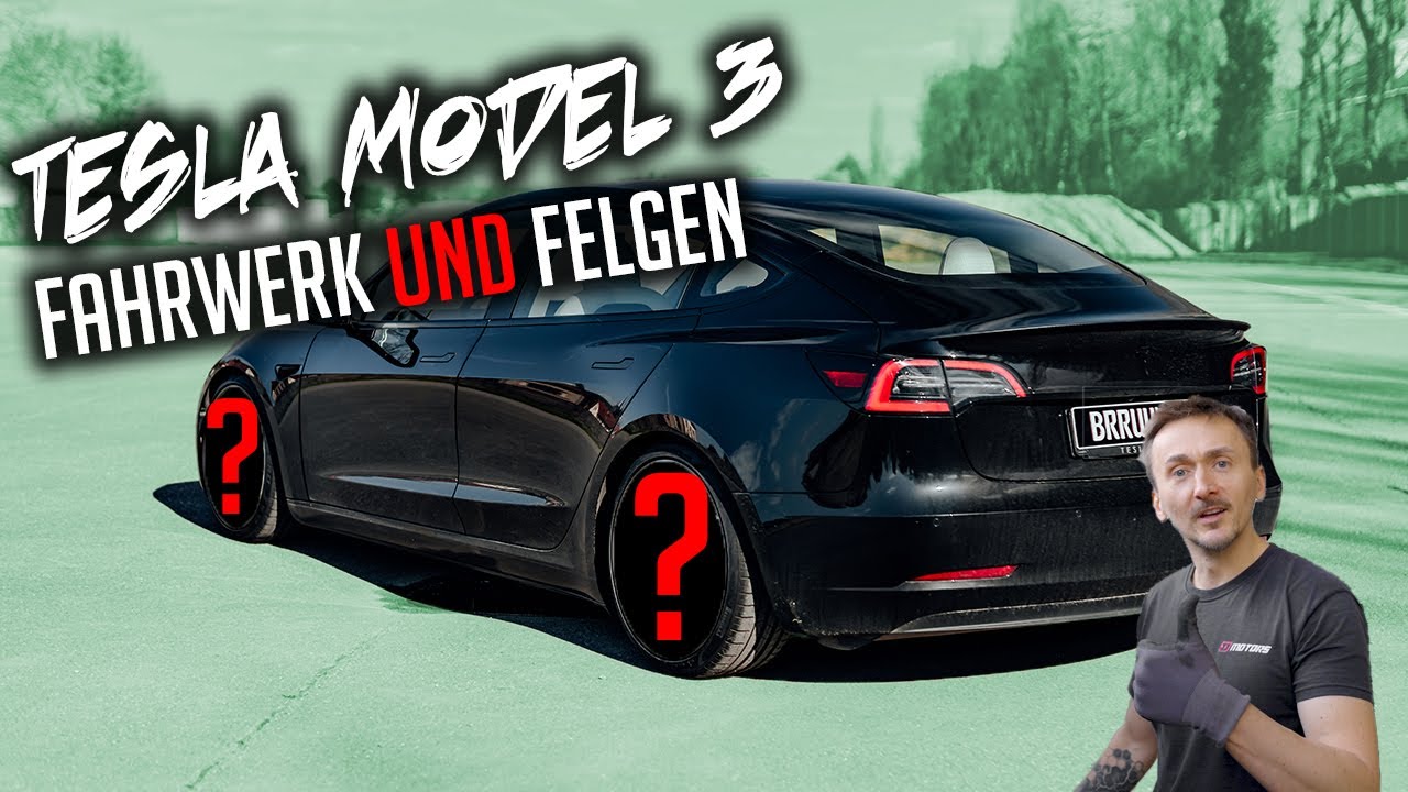 lautlos performance - das günstigste Fahrwerk! | Tesla Model 3 ST Suspension und Japan Racing Felgen