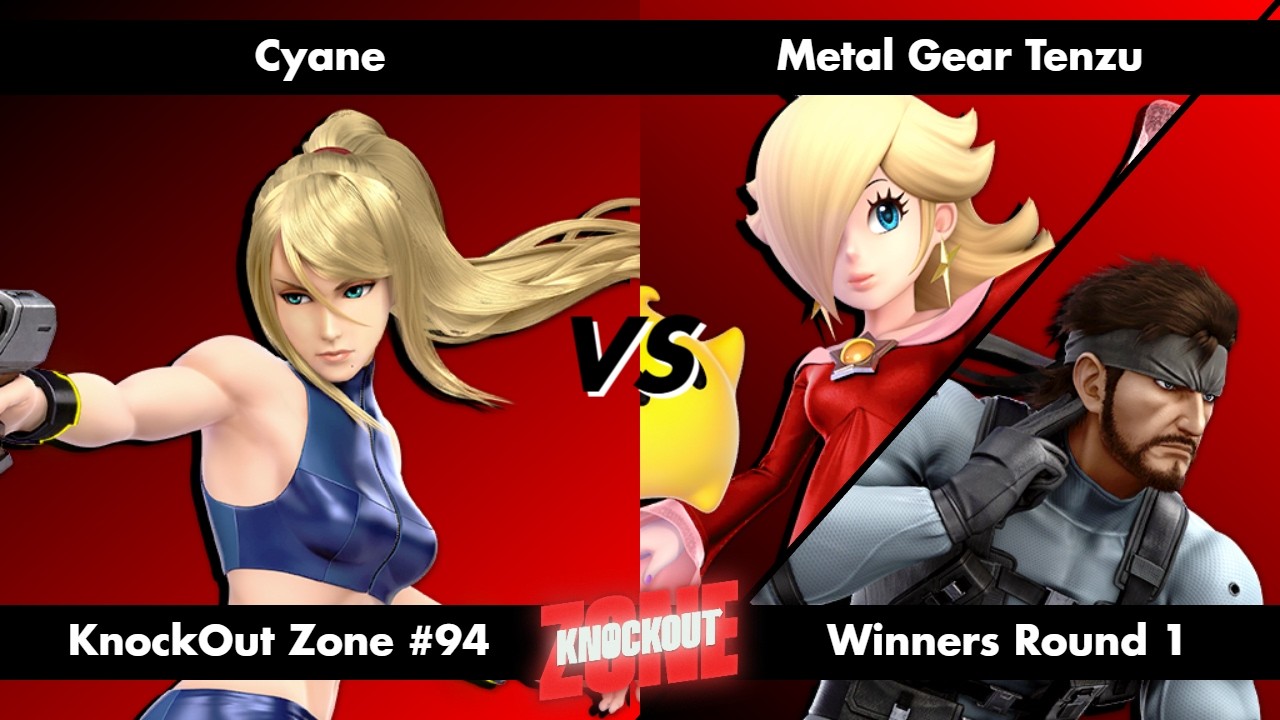 KnockOut Zone #94 - SSBU Winners Round 1 - Cyane (ZSS) vs Metal Gear Tenzu (Rosalina & Luma/Snake)